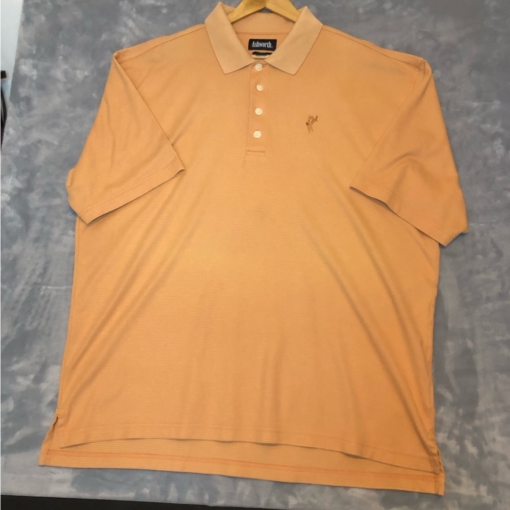 Ashworth Polo Men's Golf Shirt Pale Orange Size XXL